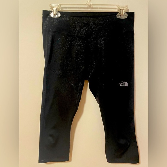 The North Face Sparkly Black Women’s Capri Leggings M - Picture 1 of 10